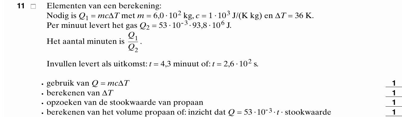 beoordelingsmodel vraag 11