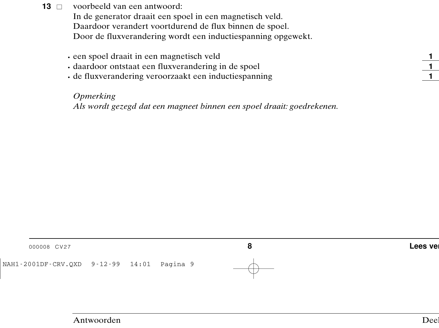 beoordelingsmodel vraag 13
