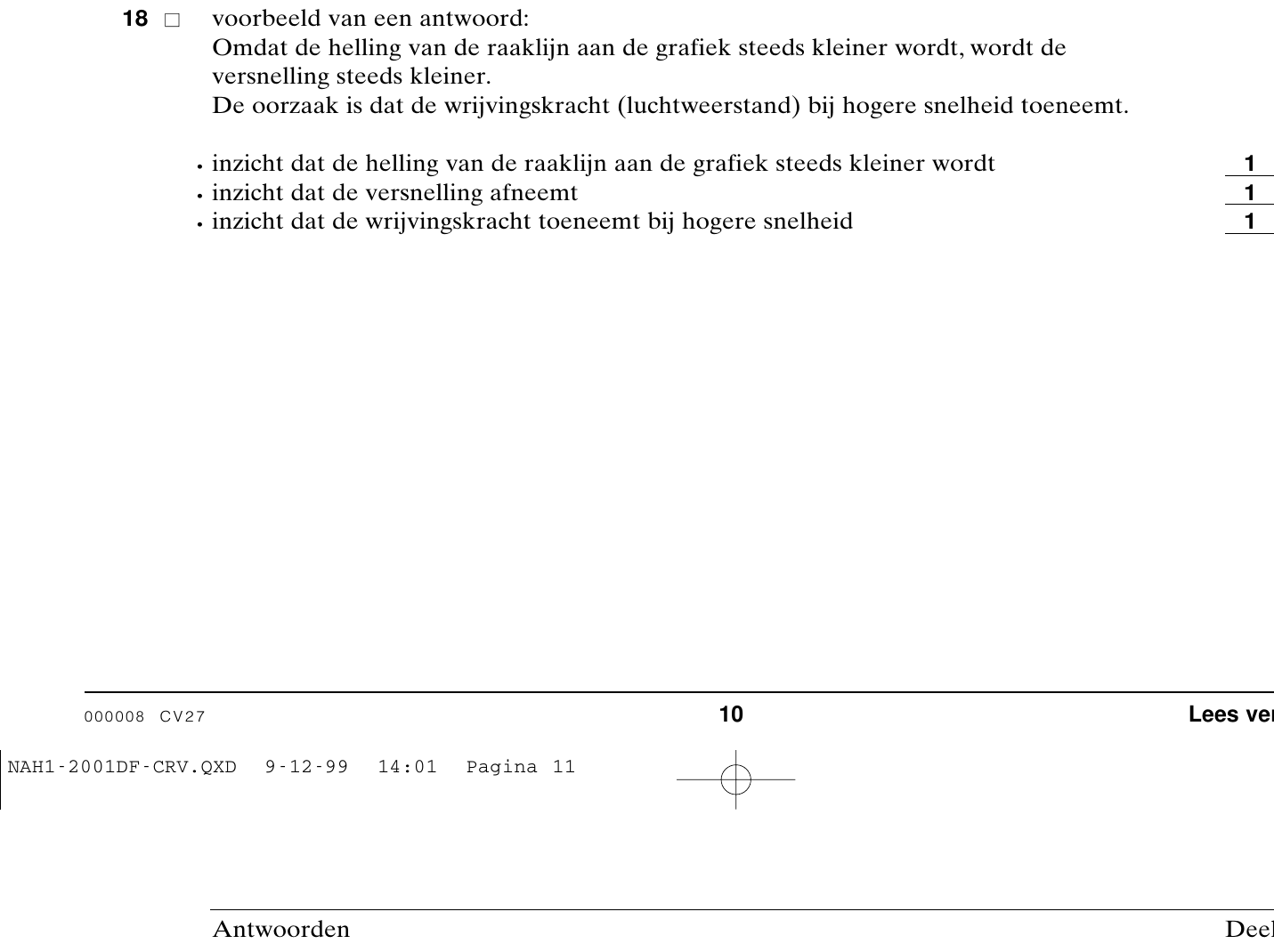 beoordelingsmodel vraag 18