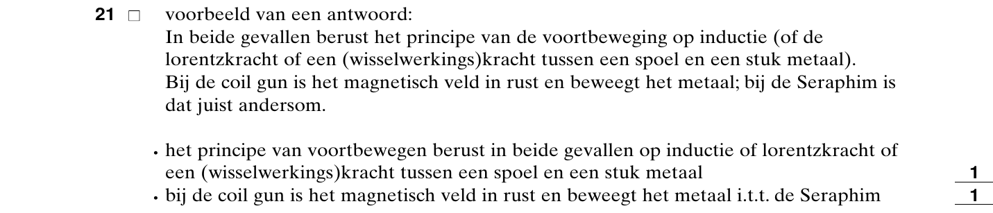 beoordelingsmodel vraag 21