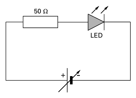 50 W + - LED
