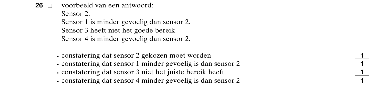 beoordelingsmodel vraag 26