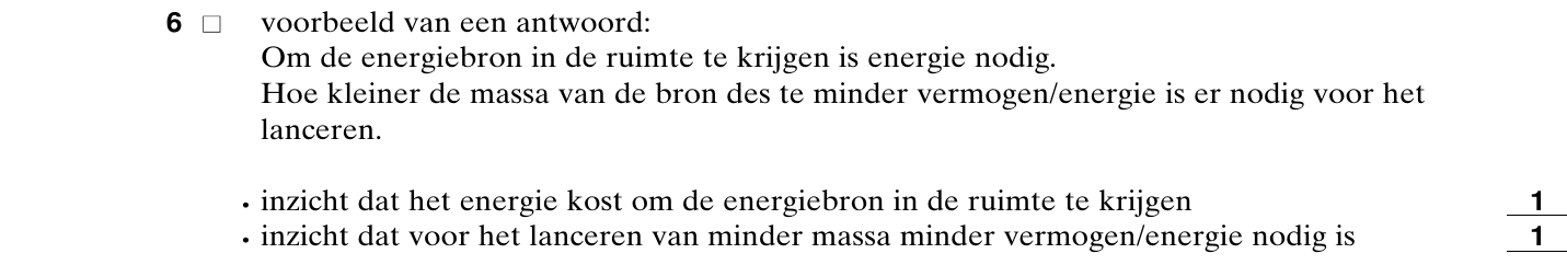 beoordelingsmodel vraag 6