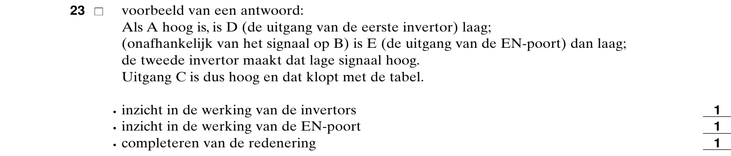 beoordelingsmodel vraag 23