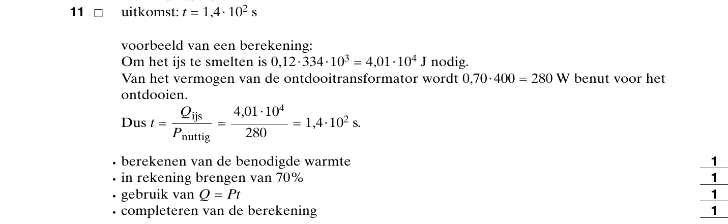 beoordelingsmodel vraag 11