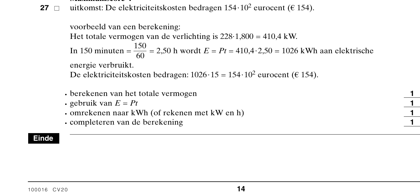 beoordelingsmodel vraag 27