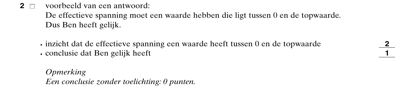 beoordelingsmodel vraag 2