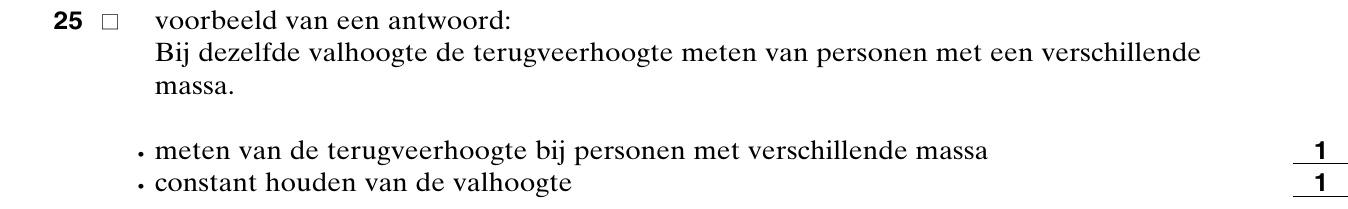 beoordelingsmodel vraag 25