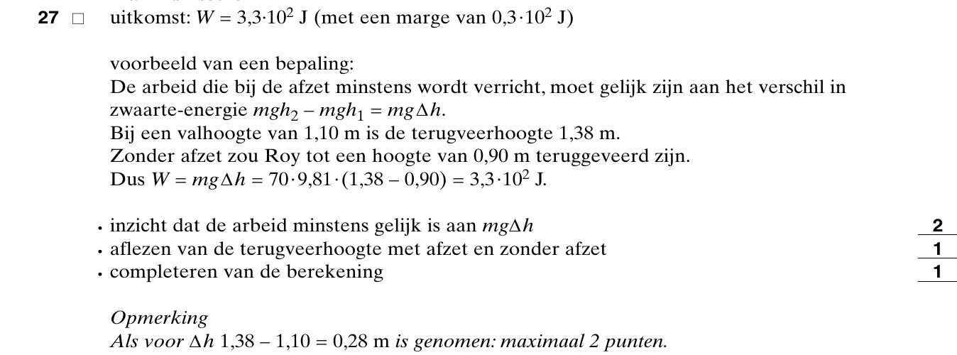 beoordelingsmodel vraag 27