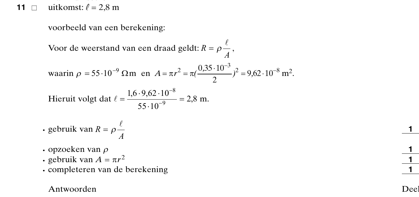 beoordelingsmodel vraag 11