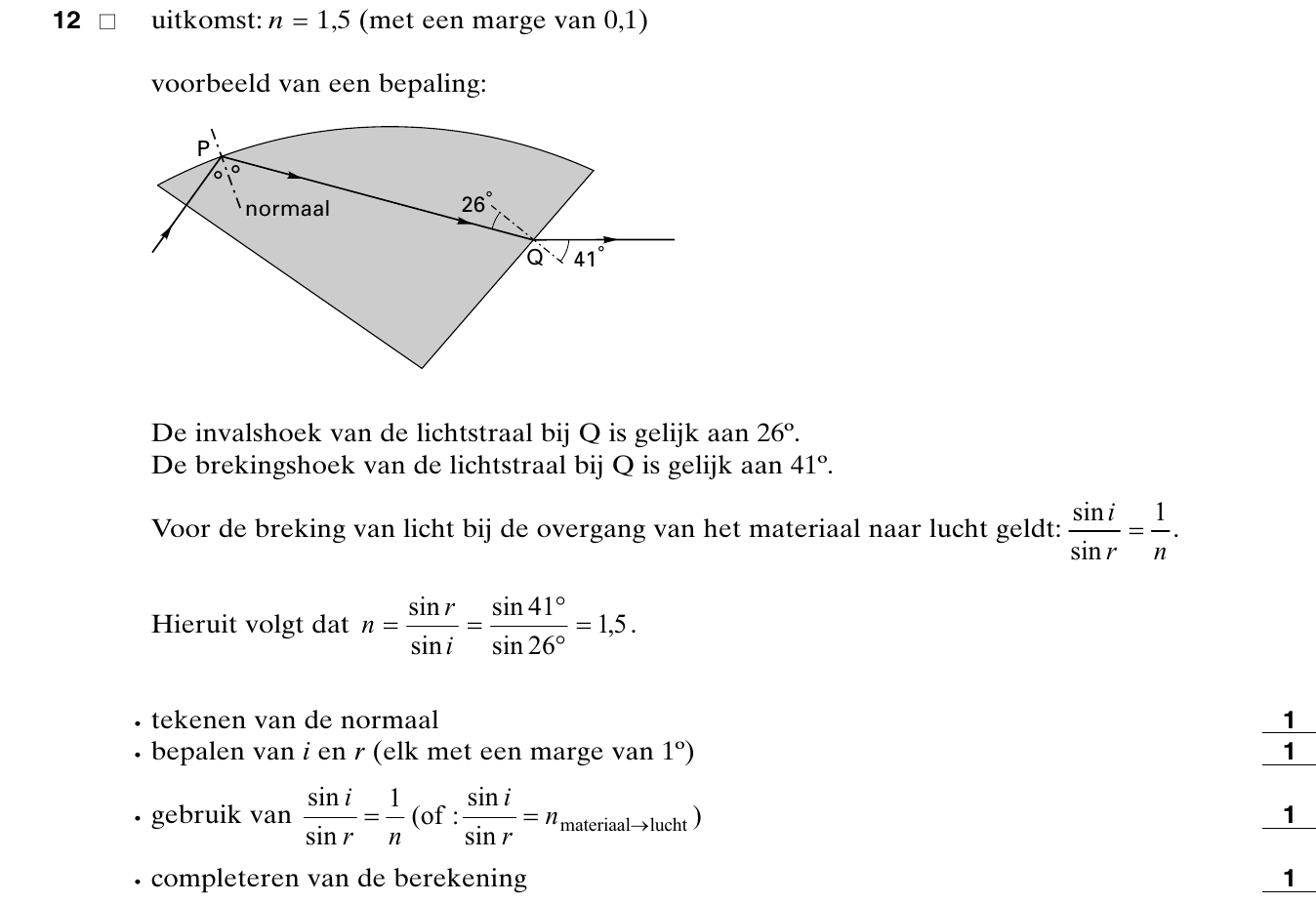 beoordelingsmodel vraag 12