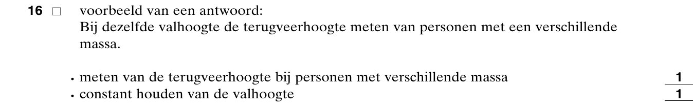 beoordelingsmodel vraag 16