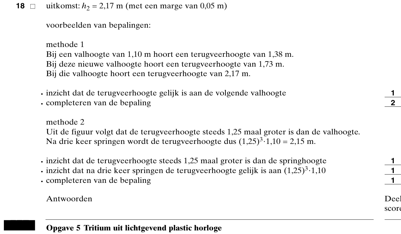 beoordelingsmodel vraag 18