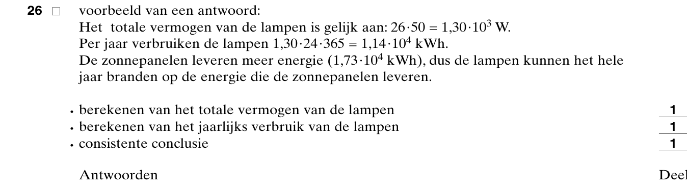 beoordelingsmodel vraag 26