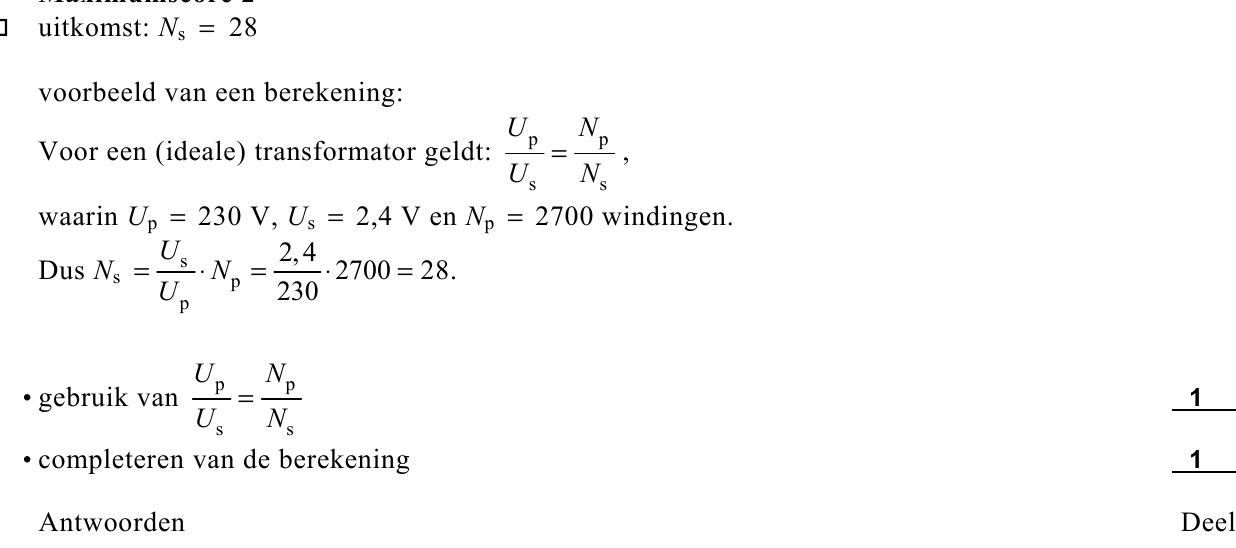 beoordelingsmodel vraag 19