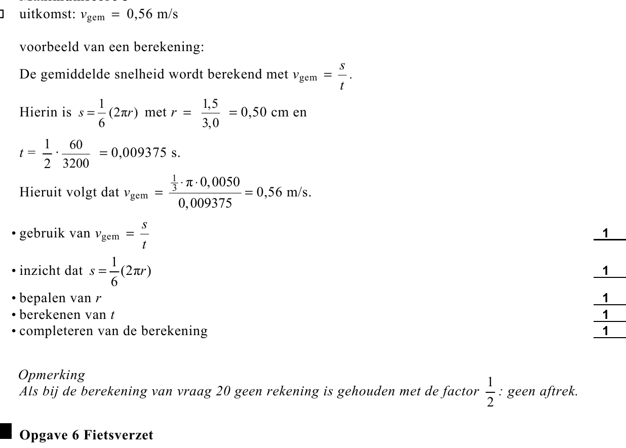 beoordelingsmodel vraag 20