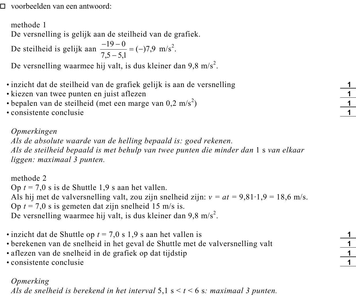 beoordelingsmodel vraag 19