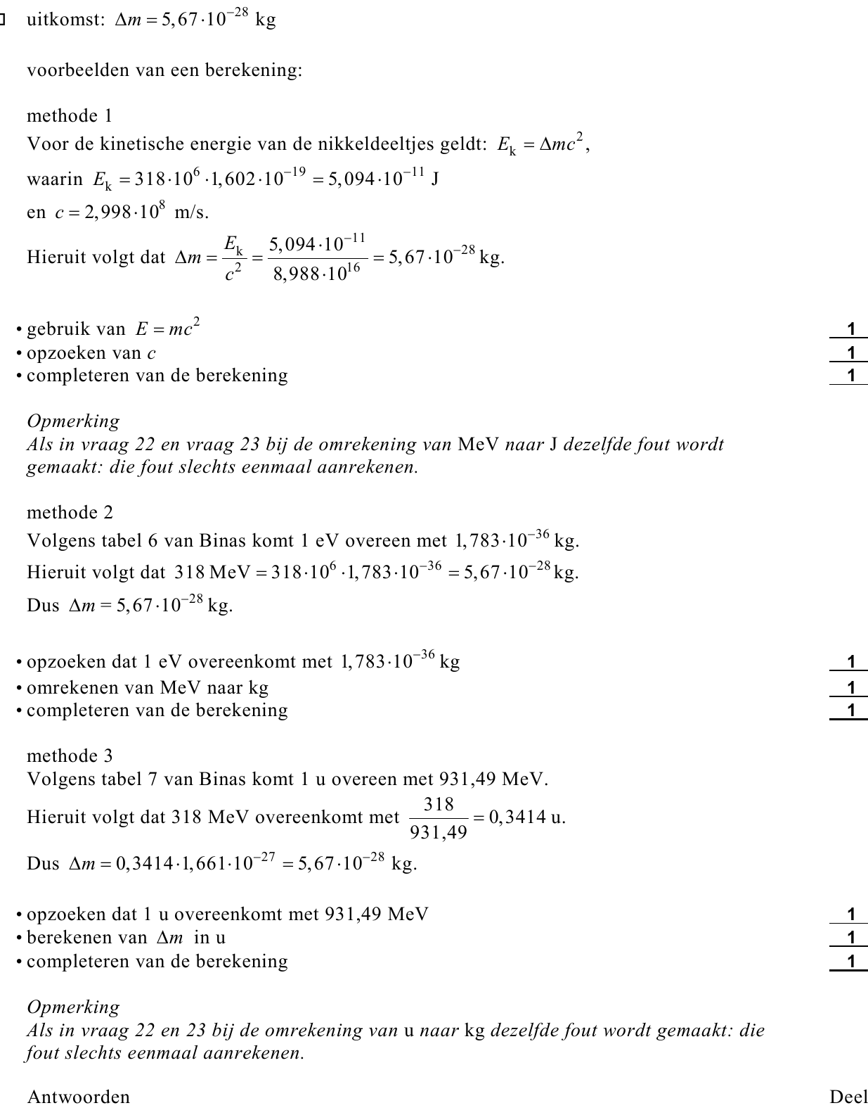 beoordelingsmodel vraag 23