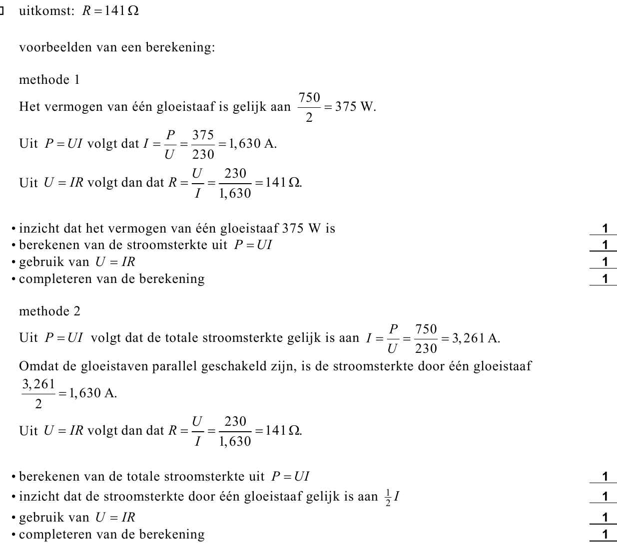 beoordelingsmodel vraag 1