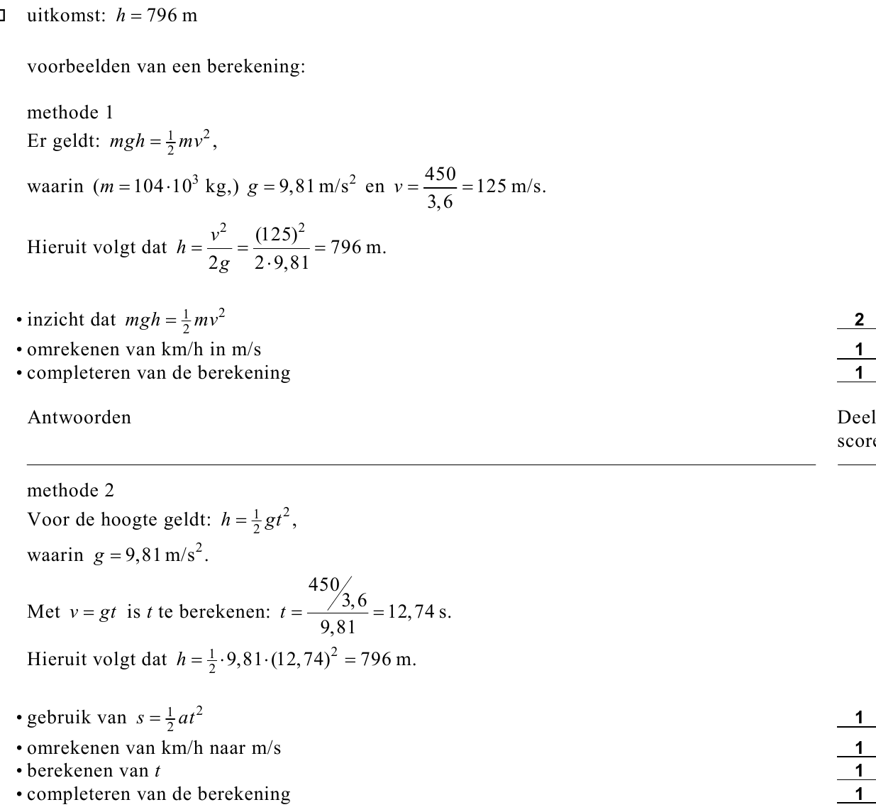 beoordelingsmodel vraag 15