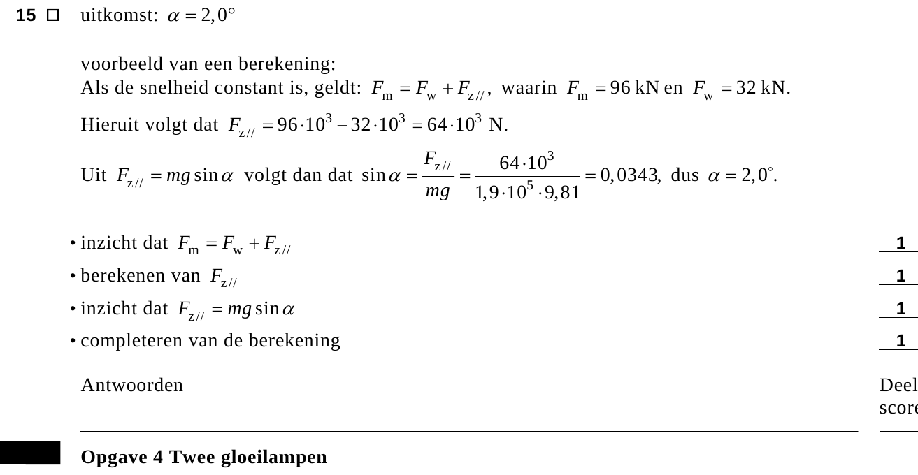 beoordelingsmodel vraag 15
