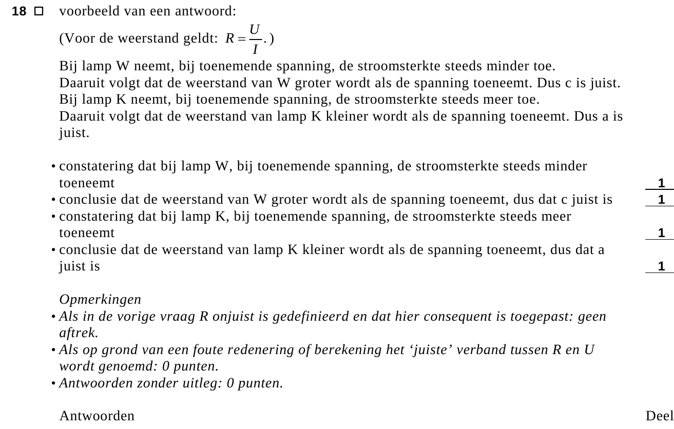 beoordelingsmodel vraag 18
