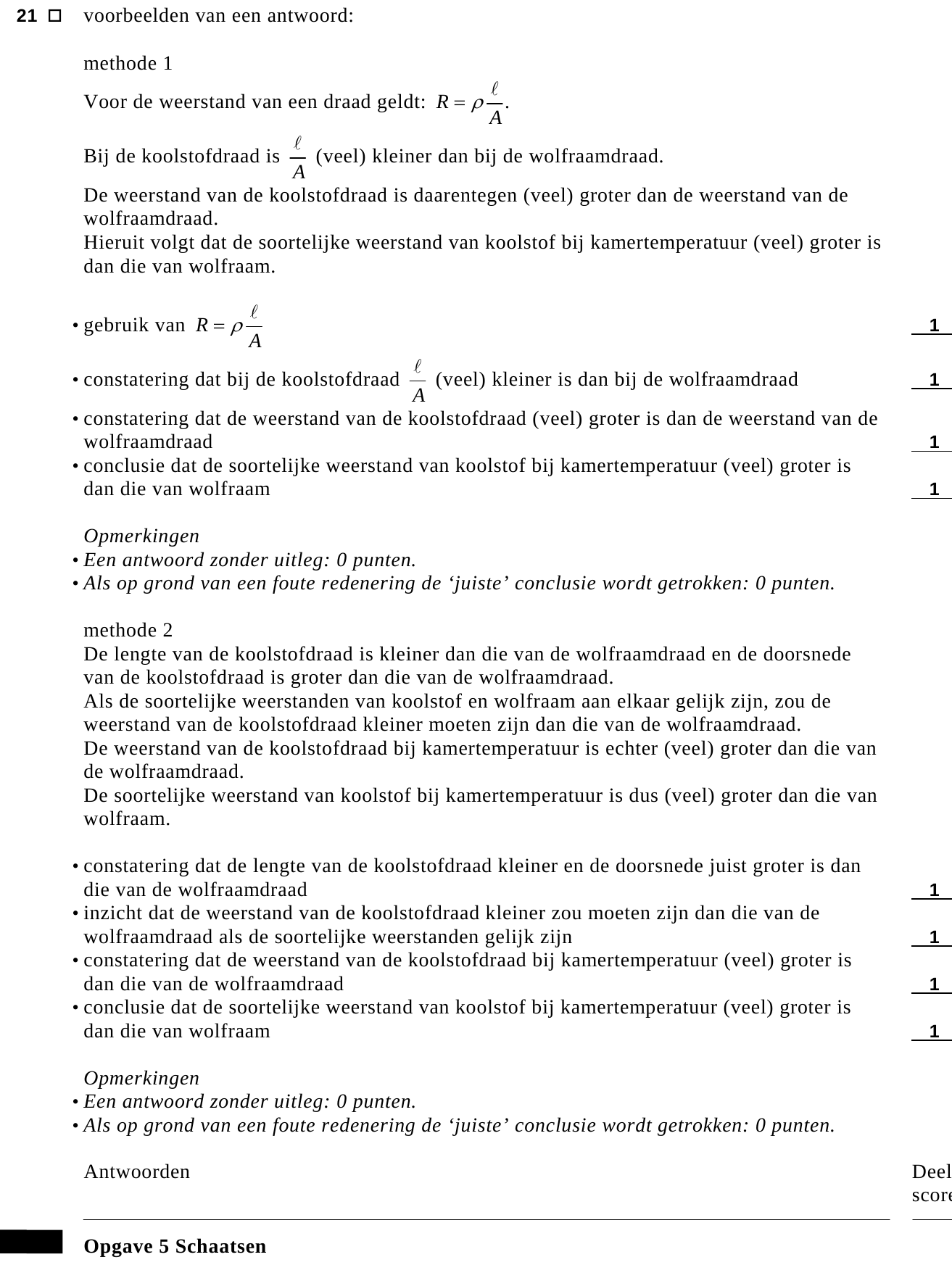 beoordelingsmodel vraag 21