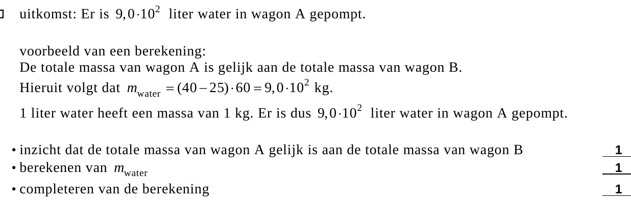 beoordelingsmodel vraag 1