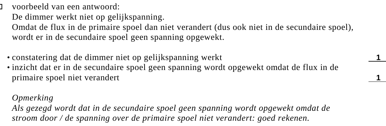 beoordelingsmodel vraag 16