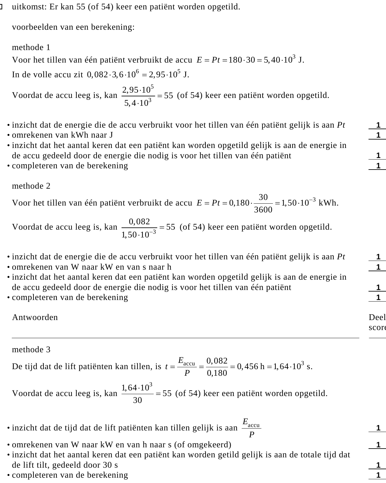 beoordelingsmodel vraag 23