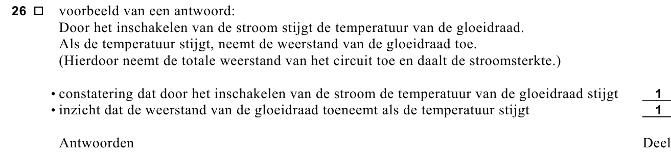 beoordelingsmodel vraag 26