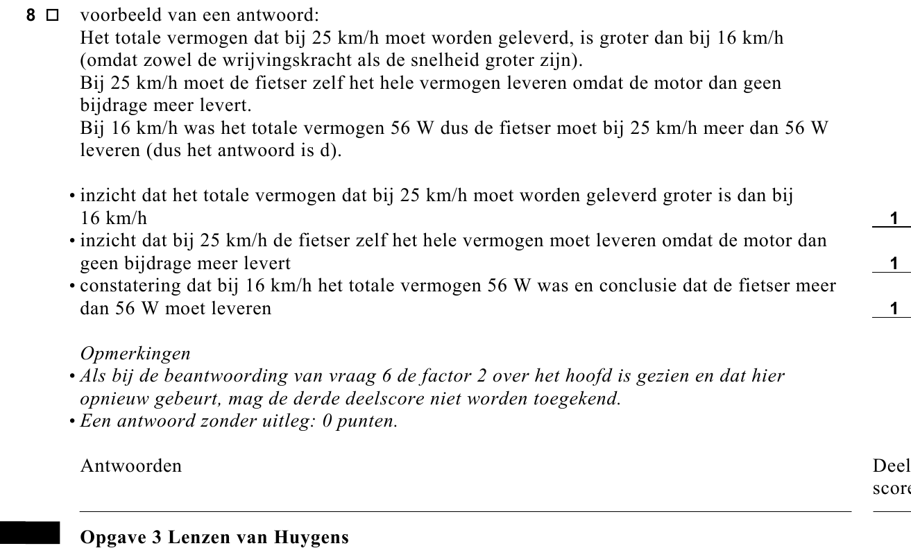 beoordelingsmodel vraag 8