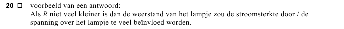 beoordelingsmodel vraag 20