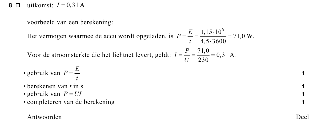 beoordelingsmodel vraag 8