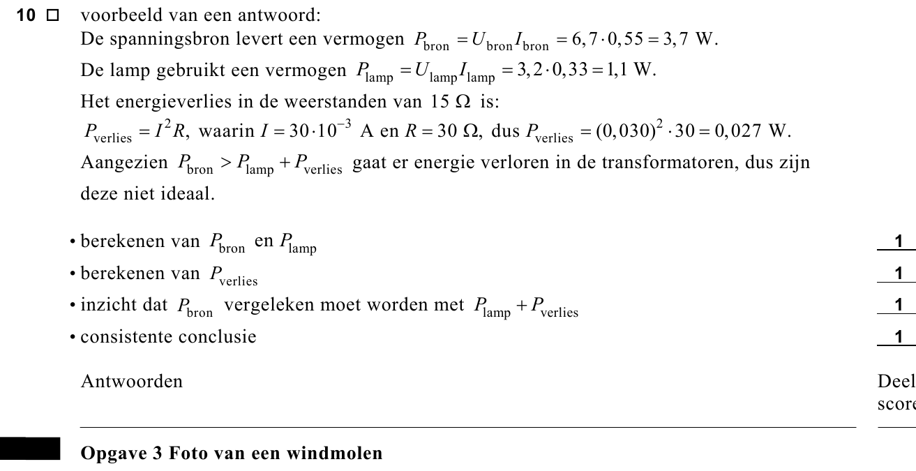 beoordelingsmodel vraag 10