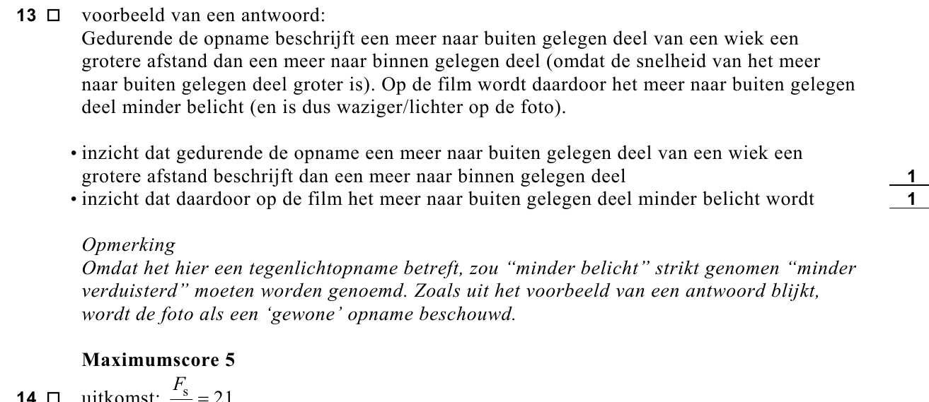 beoordelingsmodel vraag 13