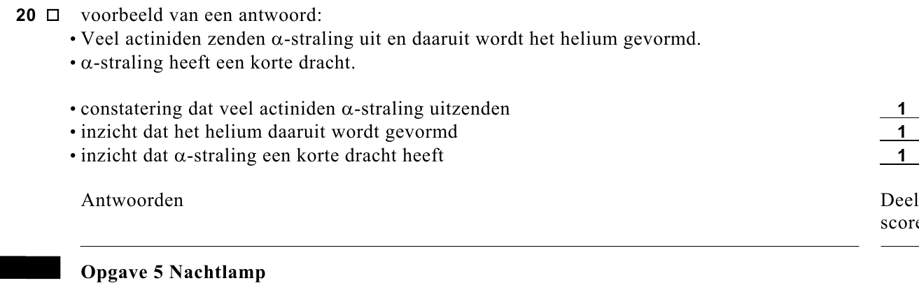 beoordelingsmodel vraag 20