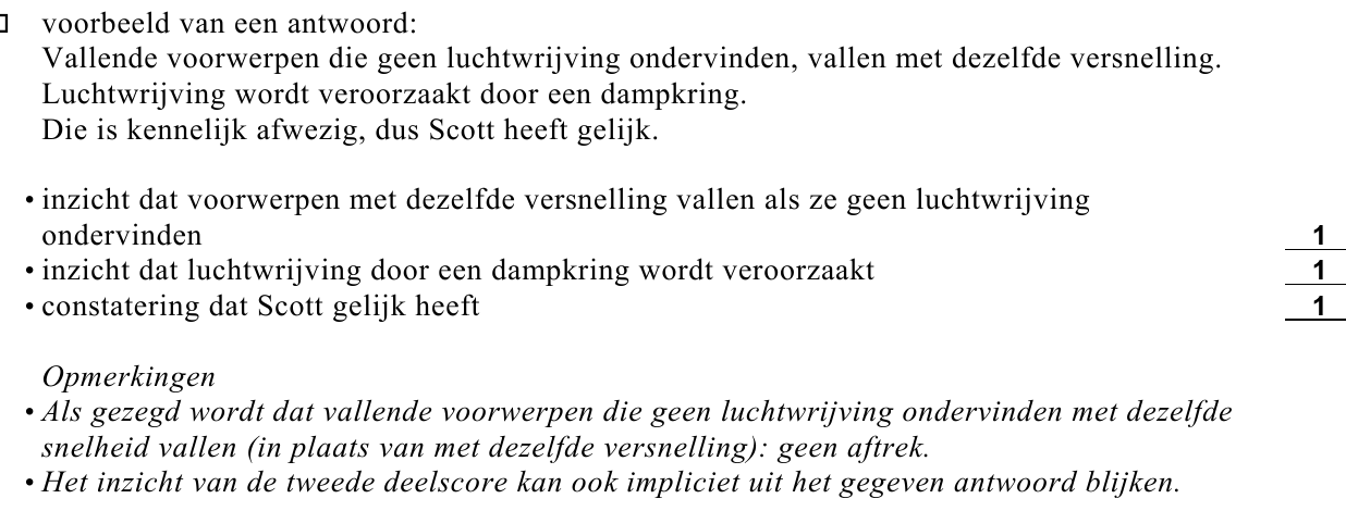 beoordelingsmodel vraag 1