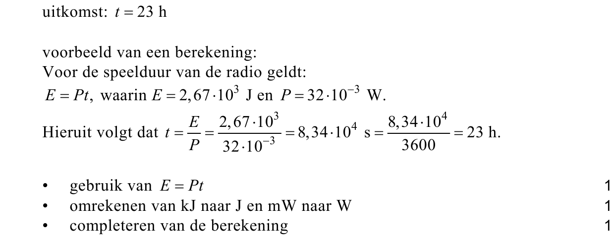 beoordelingsmodel vraag 1