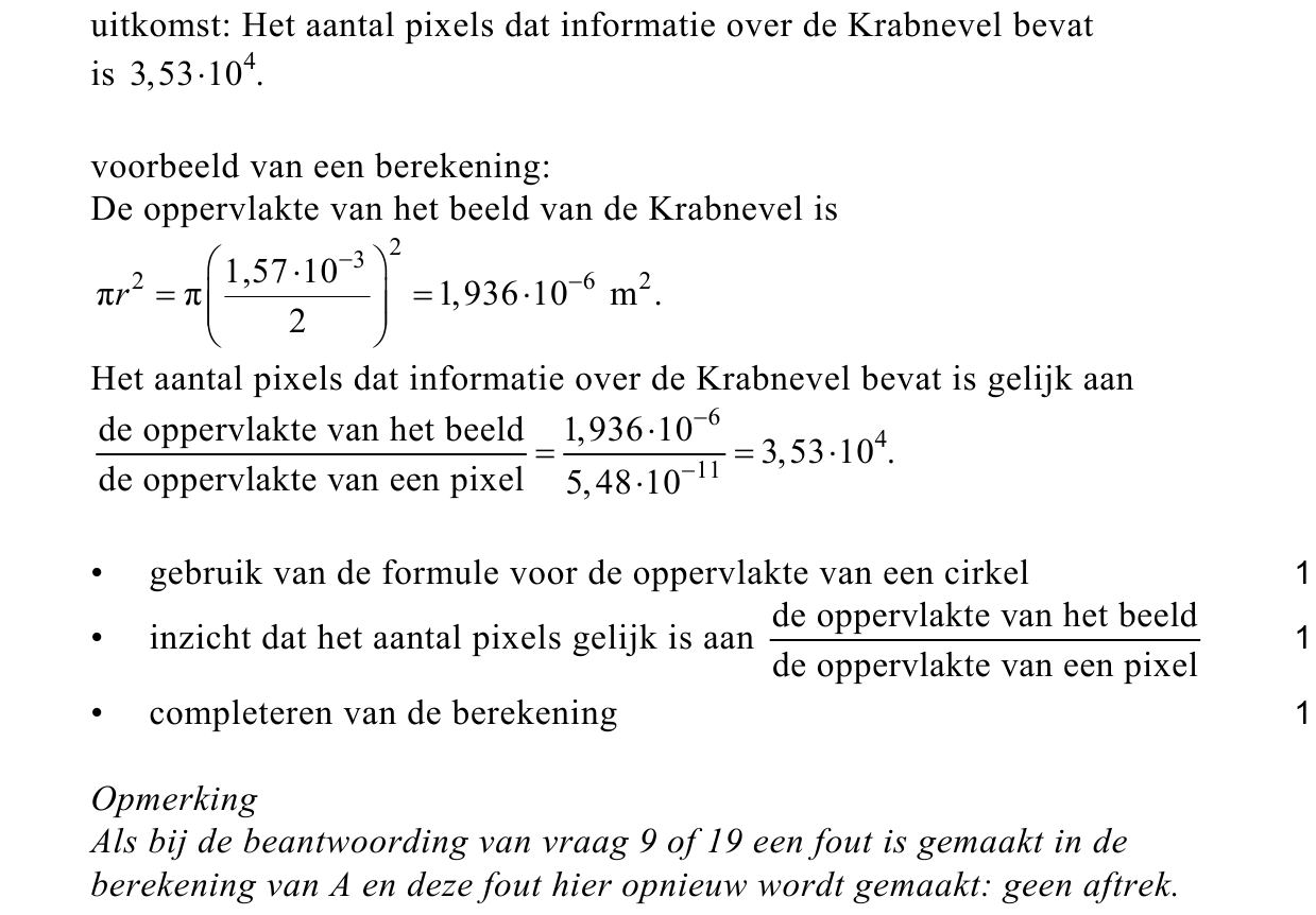 beoordelingsmodel vraag 25