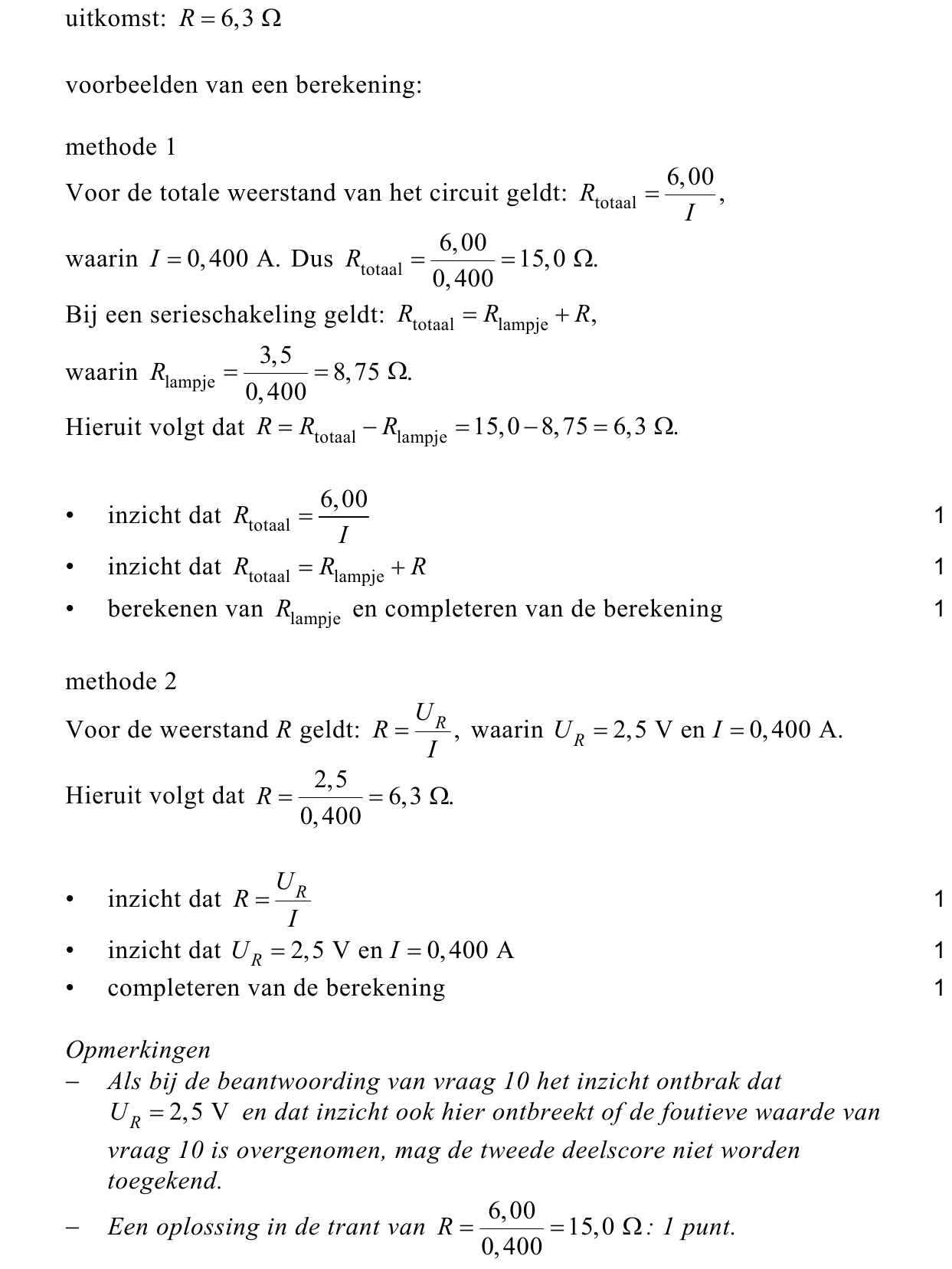 beoordelingsmodel vraag 13