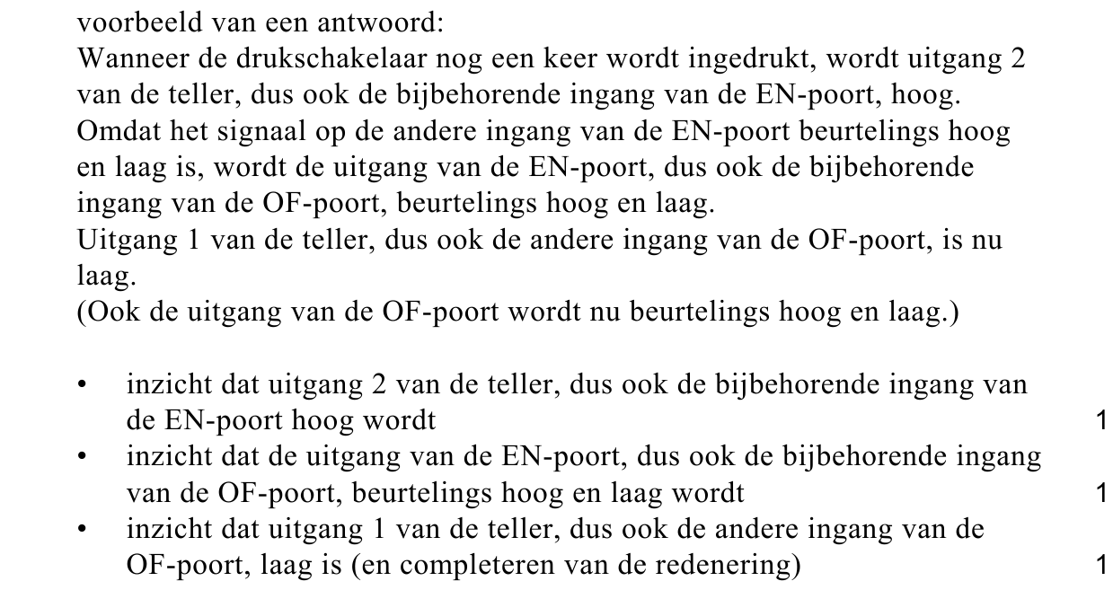 beoordelingsmodel vraag 16