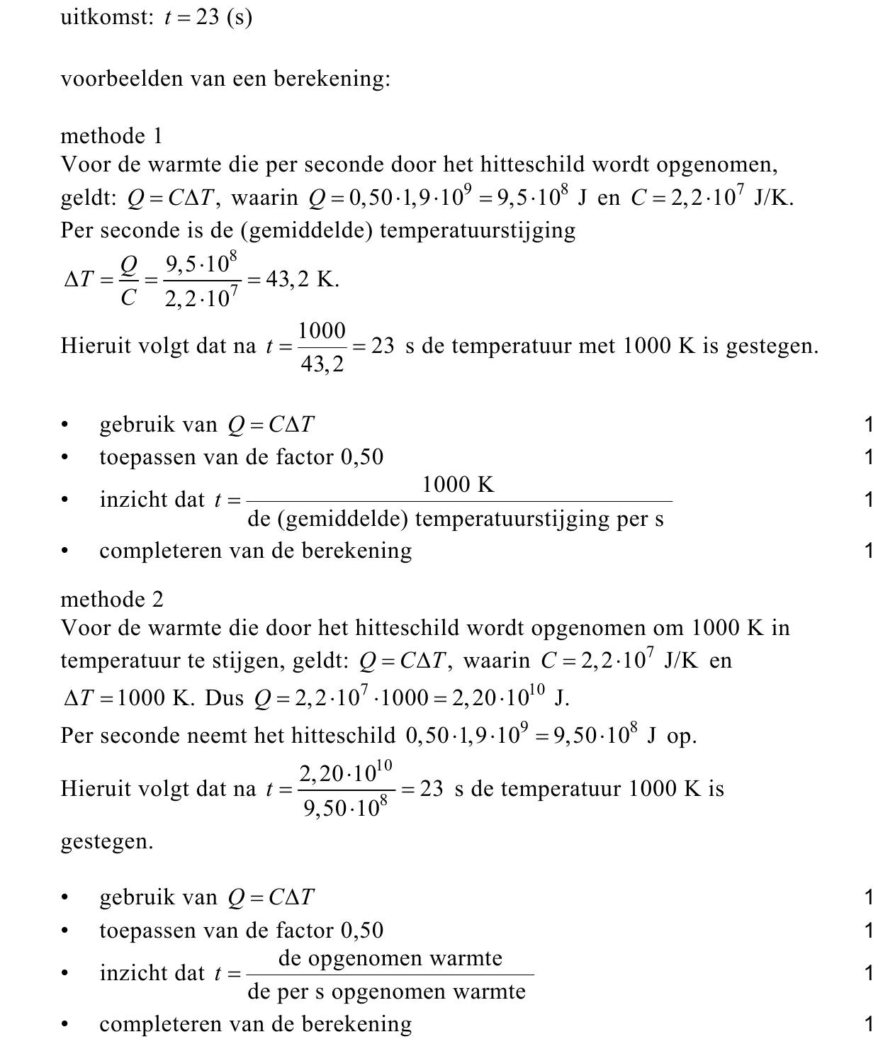 beoordelingsmodel vraag 20