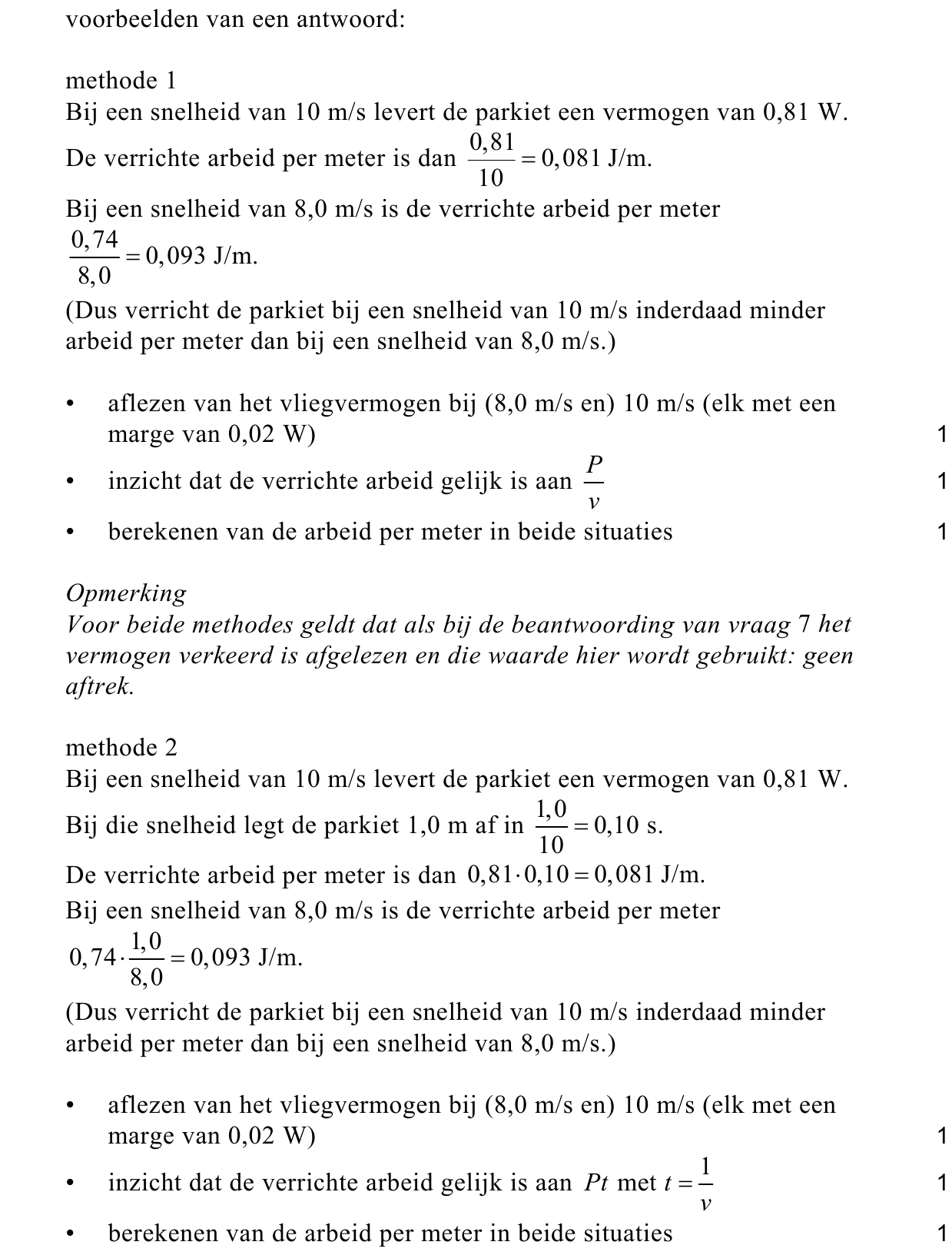 beoordelingsmodel vraag 9