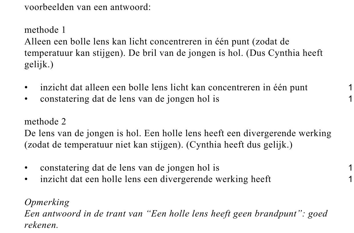 beoordelingsmodel vraag 1