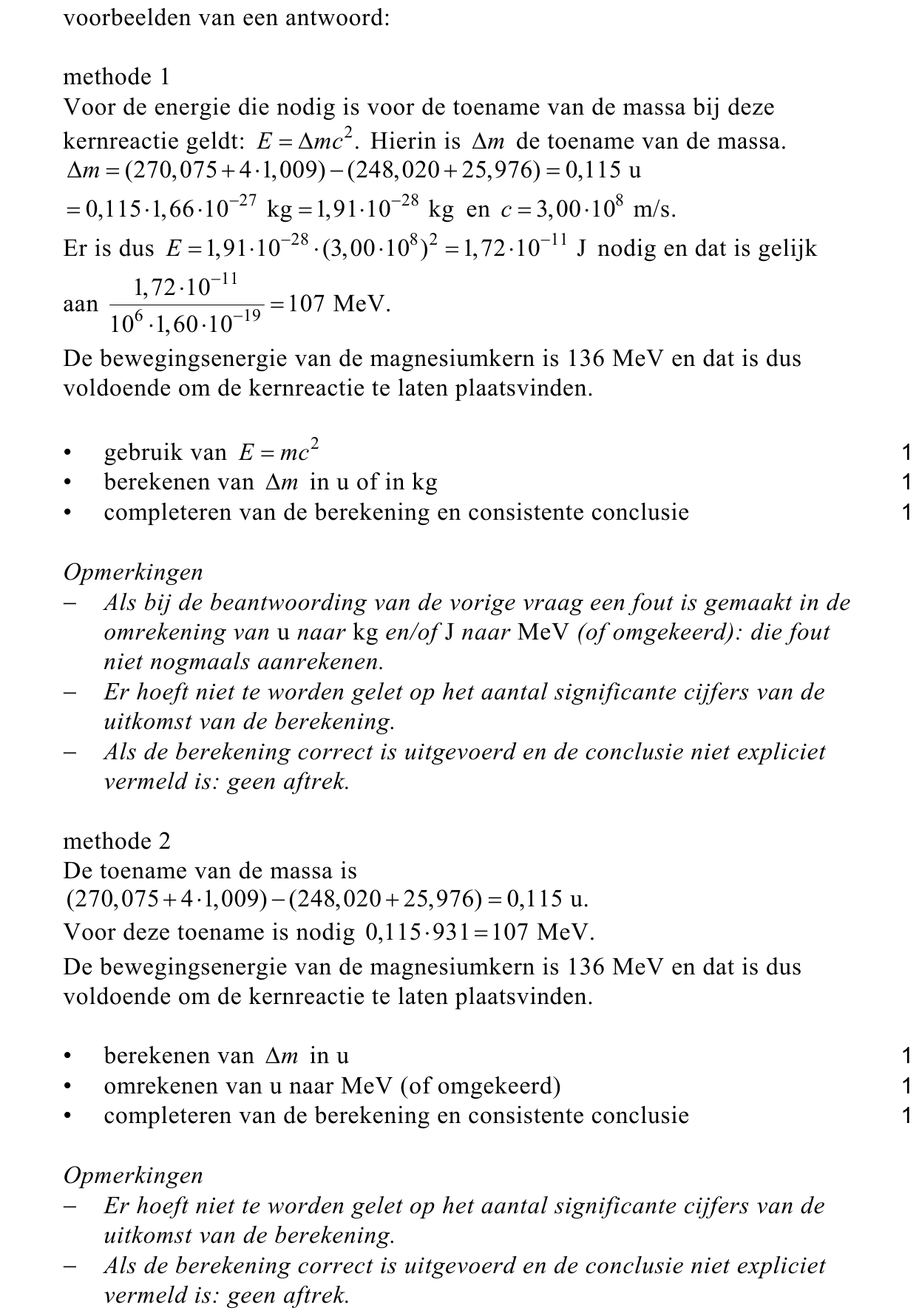 beoordelingsmodel vraag 22