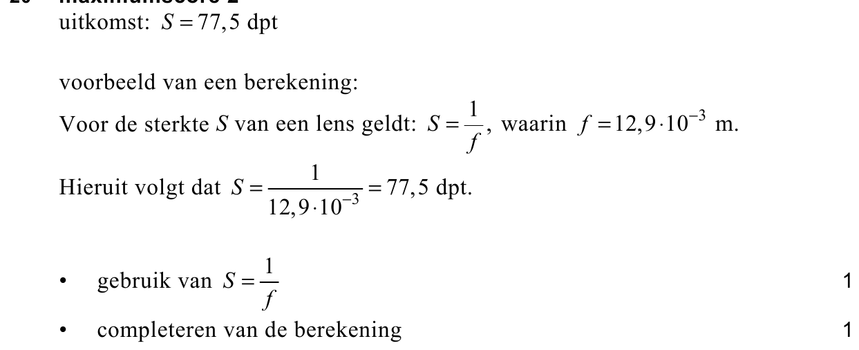 beoordelingsmodel vraag 20