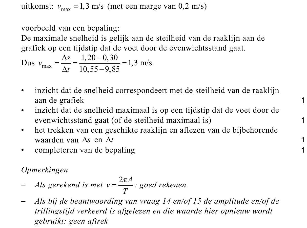 beoordelingsmodel vraag 16