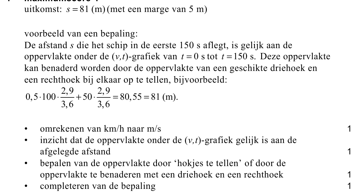 beoordelingsmodel vraag 1
