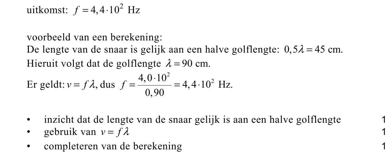 beoordelingsmodel vraag 9